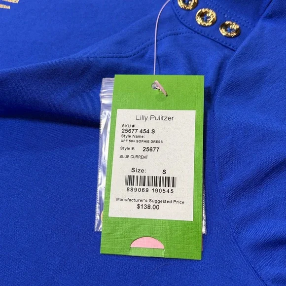 Lilly Pulitzer blue Sophie dress size small NWT - Picture 7 of 10